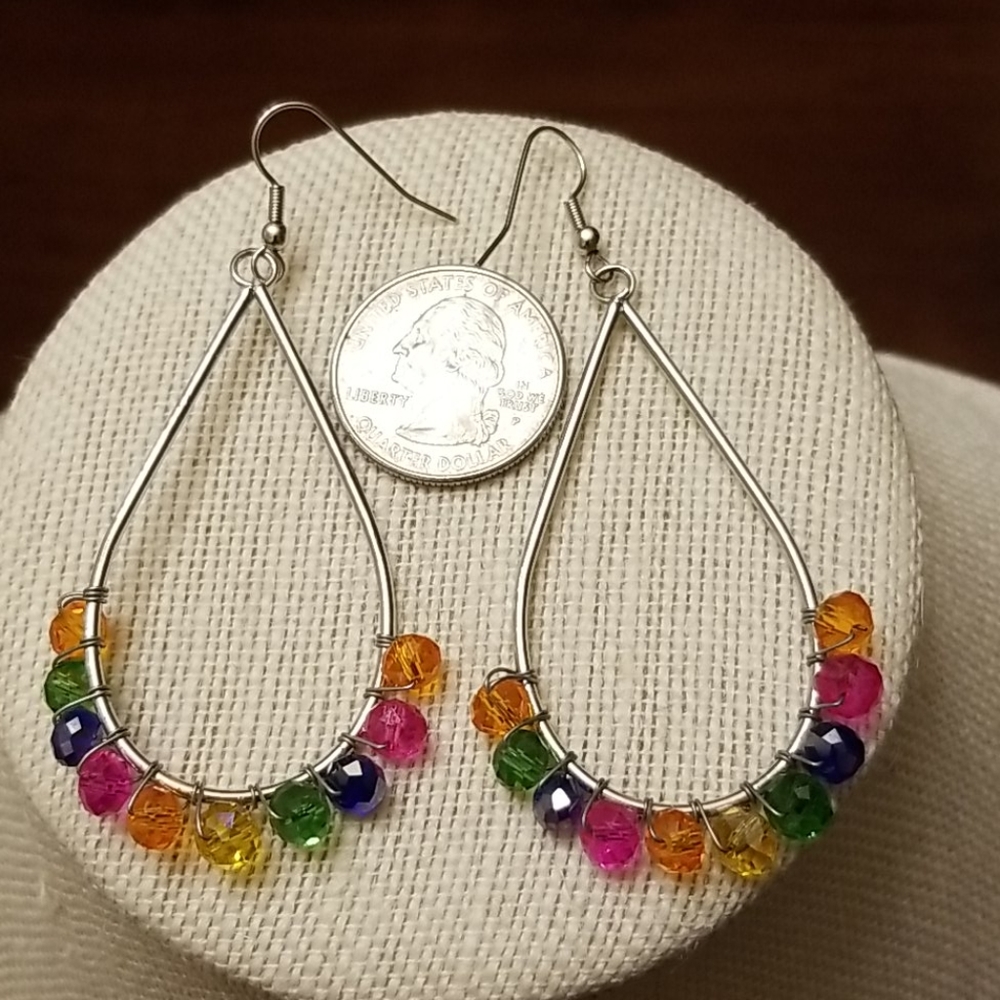 Must Bundle ❤ Rainbow Crystal Earrings - Picture 4 of 5